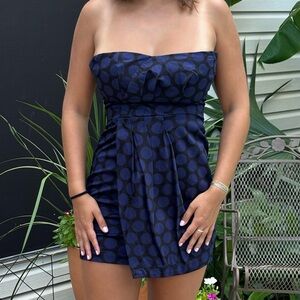 Strapless mini dress